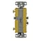 Hubbell Wiring Device-Kellems Switches and Lighting Controls, Combination Devices, Residential Grade, Decorator Series, 2) Single Pole Rockers, 15A 120V AC, Side Wired, Light Almond RCD101LA - alternate 4